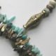 Collier alliant amazonite, labadorite, nacre d'abalone