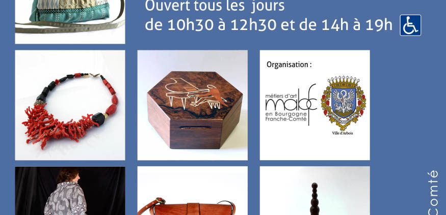 Boutique Métiers d'Art à Arbois du 7 août au 3 septembre