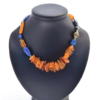 Collier D609C, ambre de la Baltique, Lapis Lazuli et turquoise