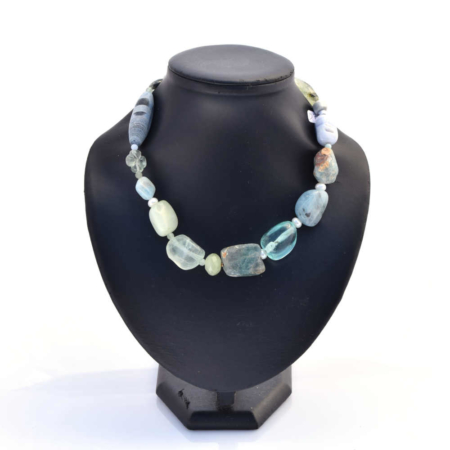 Collier Bleu et Vert "La Perle Rare" - D724D