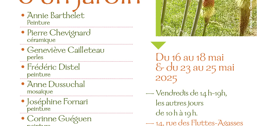 Expo L'espace d'un jardin 2025