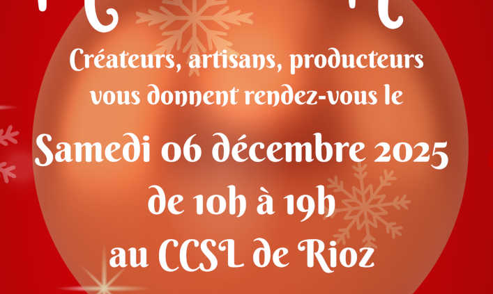 Marché de Noël de Rioz (Hte-Saône) le 6 décembre 2025
